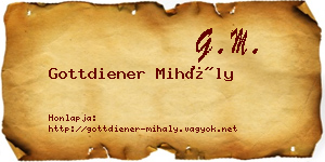 Gottdiener Mihály névjegykártya